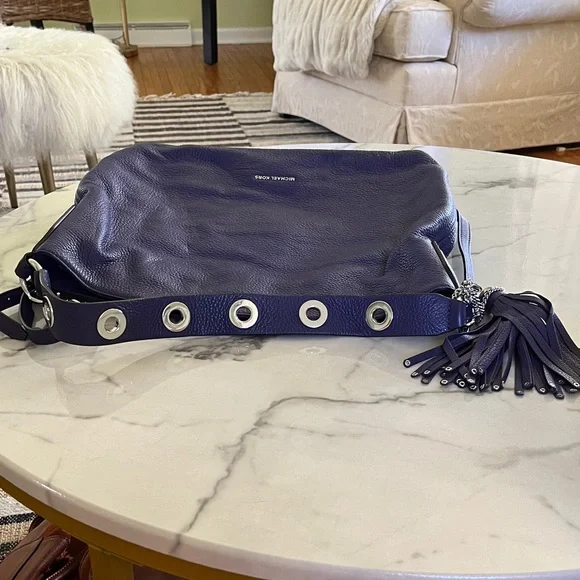 Michael Kors deep purple Crossbody Bag with Tassel - Picture 10 of 11